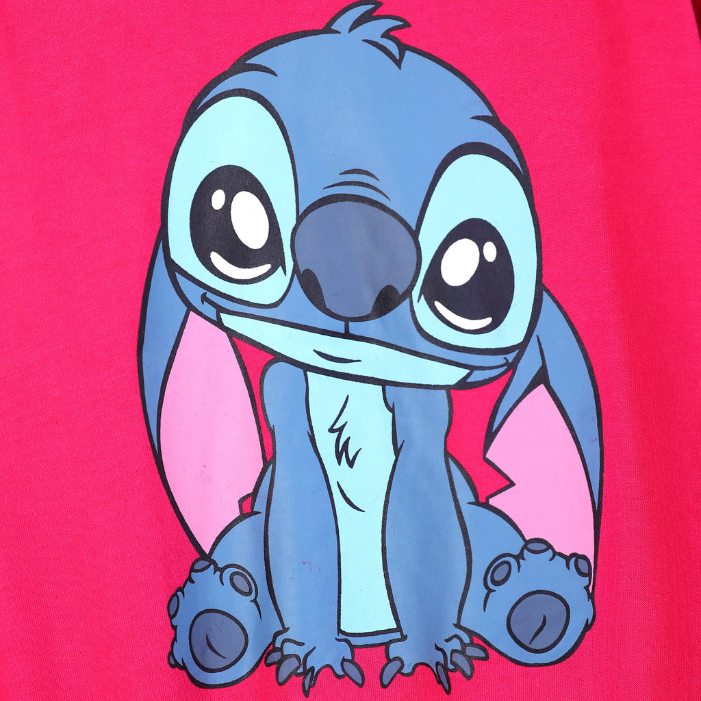 Stitch Printed Kids Fleece Suit | 100% Cotton Fleece Winter Outfit