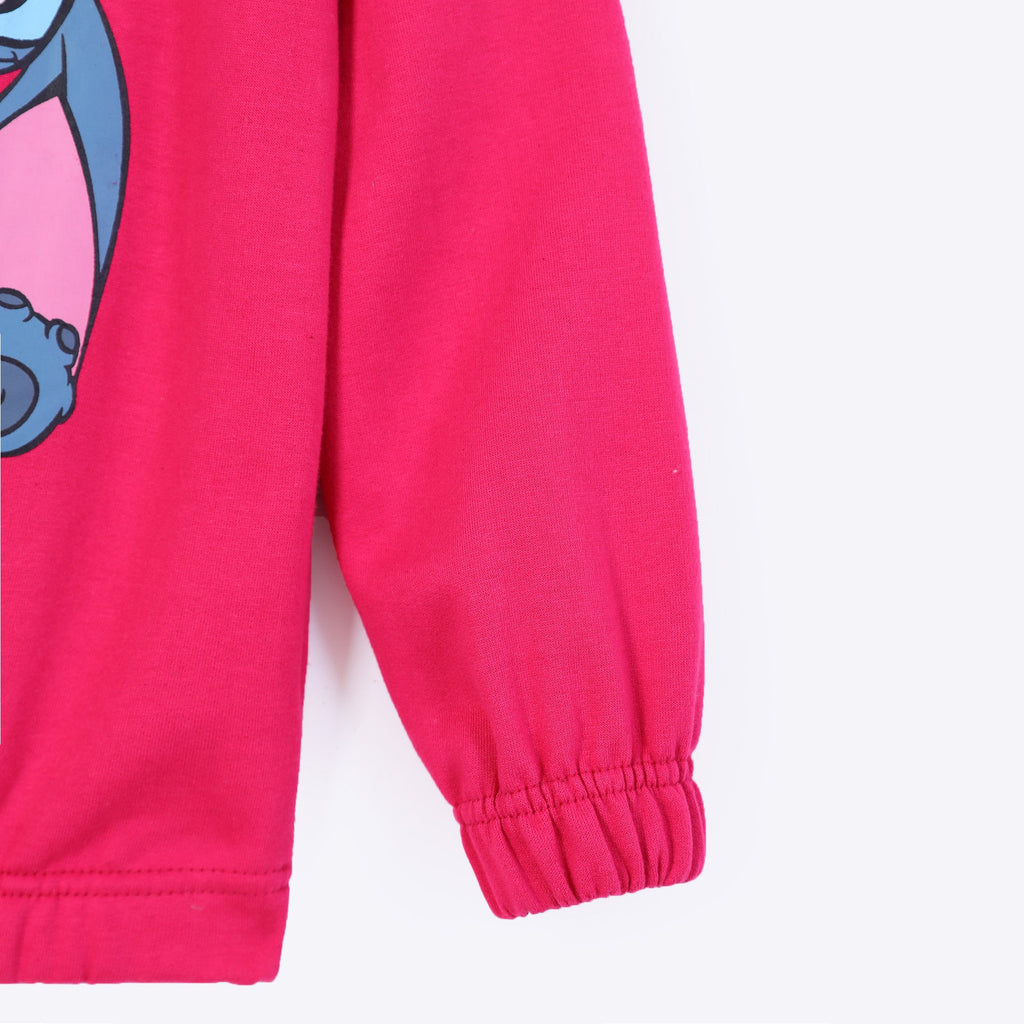 Stitch Printed Kids Fleece Suit | 100% Cotton Fleece Winter Outfit