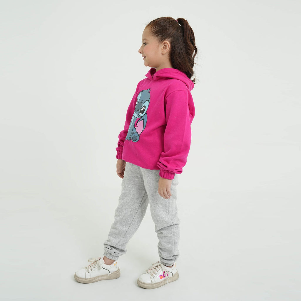 Stitch Printed Kids Fleece Suit | 100% Cotton Fleece Winter Outfit