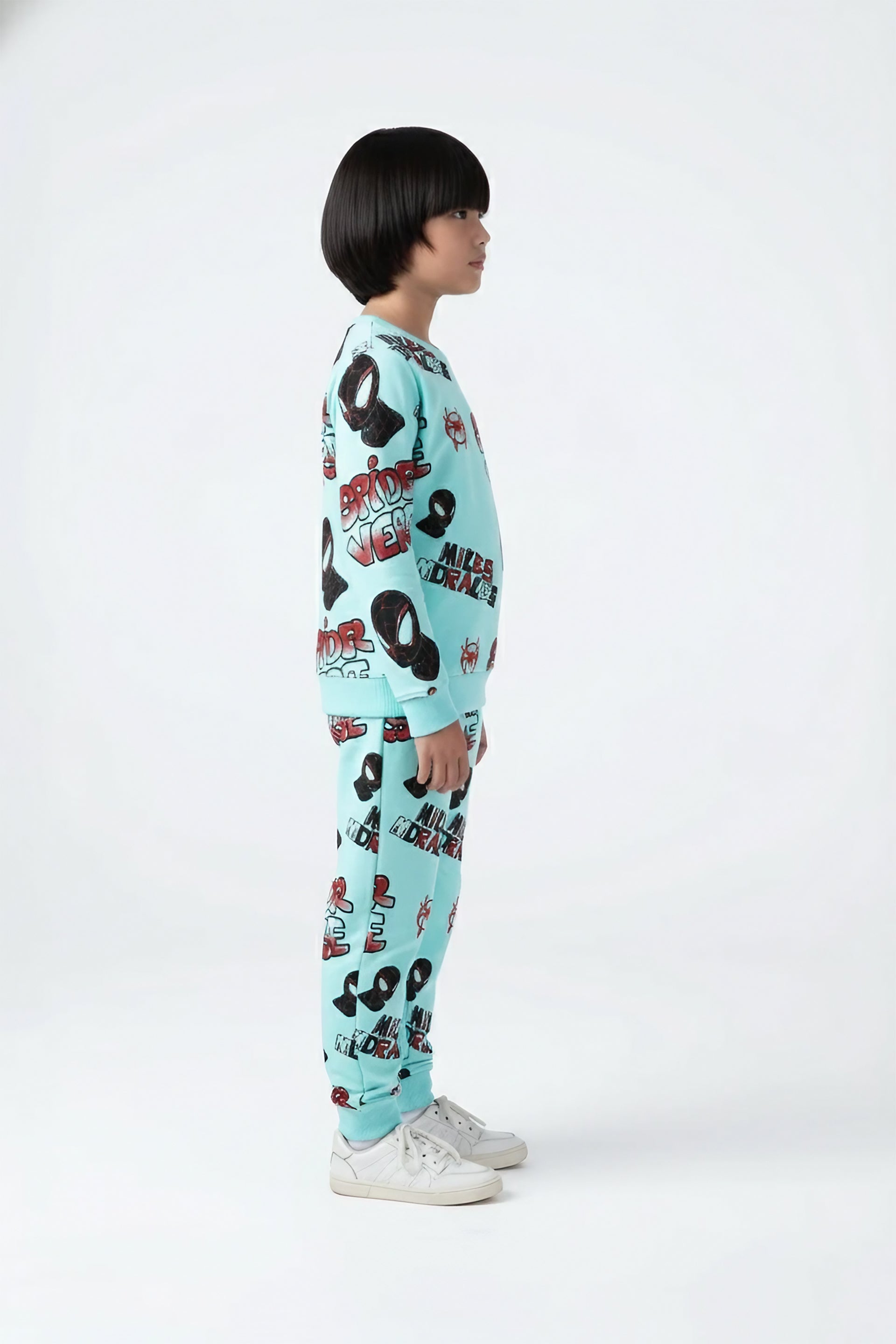 Kids Spider-Man Allover Printed Tracksuit | 100% Cotton Fleece