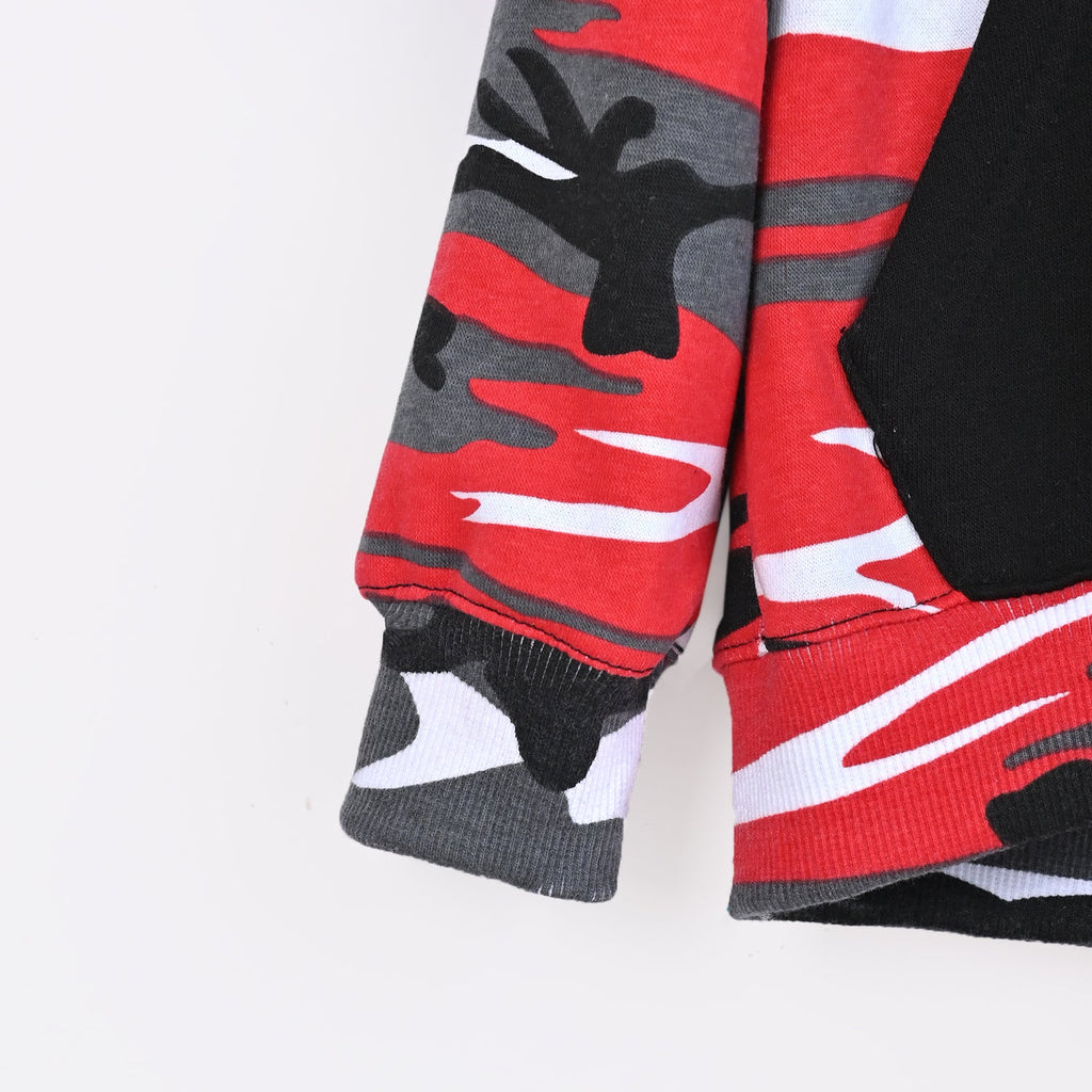 Boys Camo Printed Fleece Suit