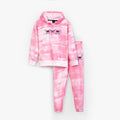 Girls butterfly  Embroidered Tie & Dye Fleece Suit