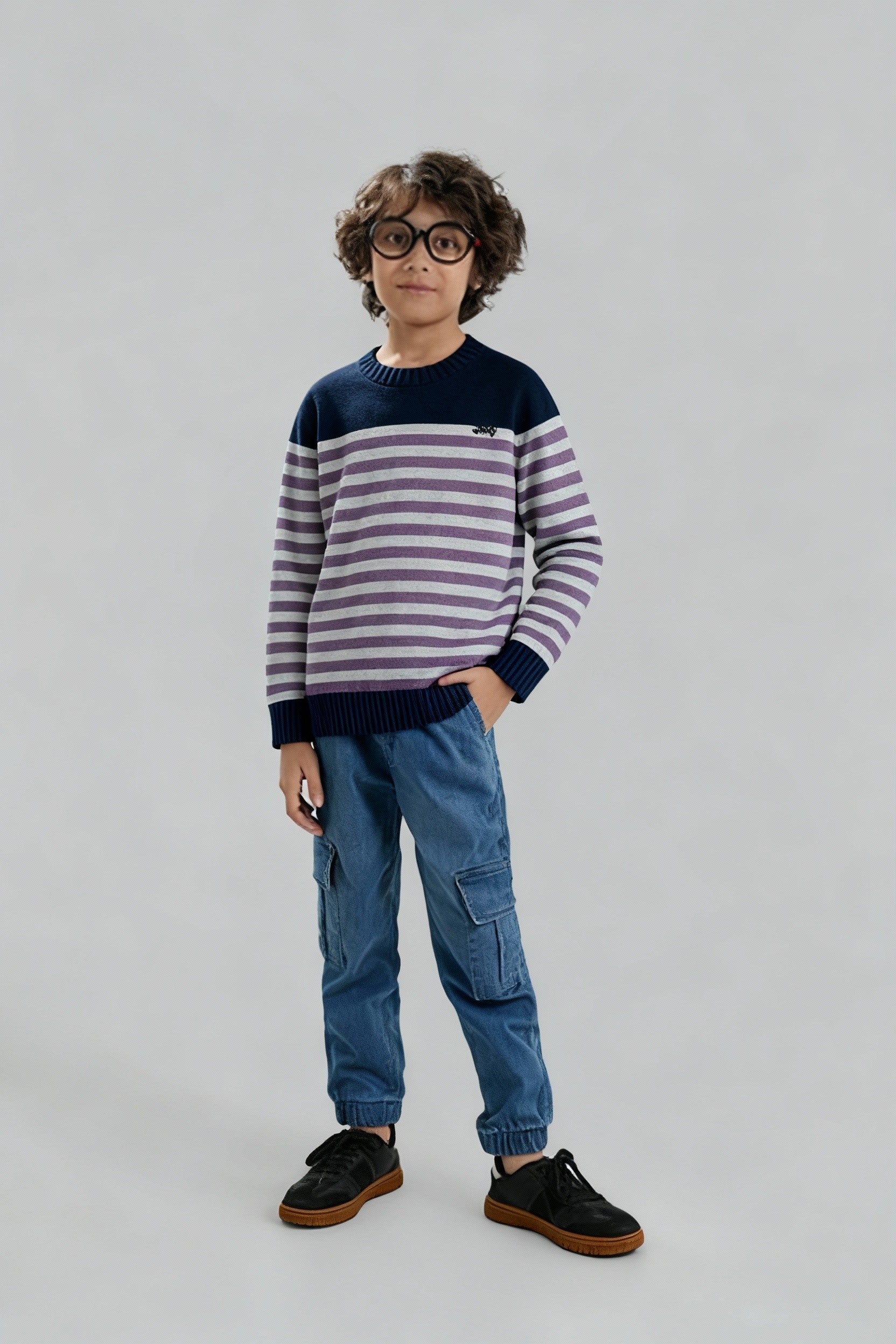 Jeep Striped Cotton Sweater – 100% Cotton | Winter Collection