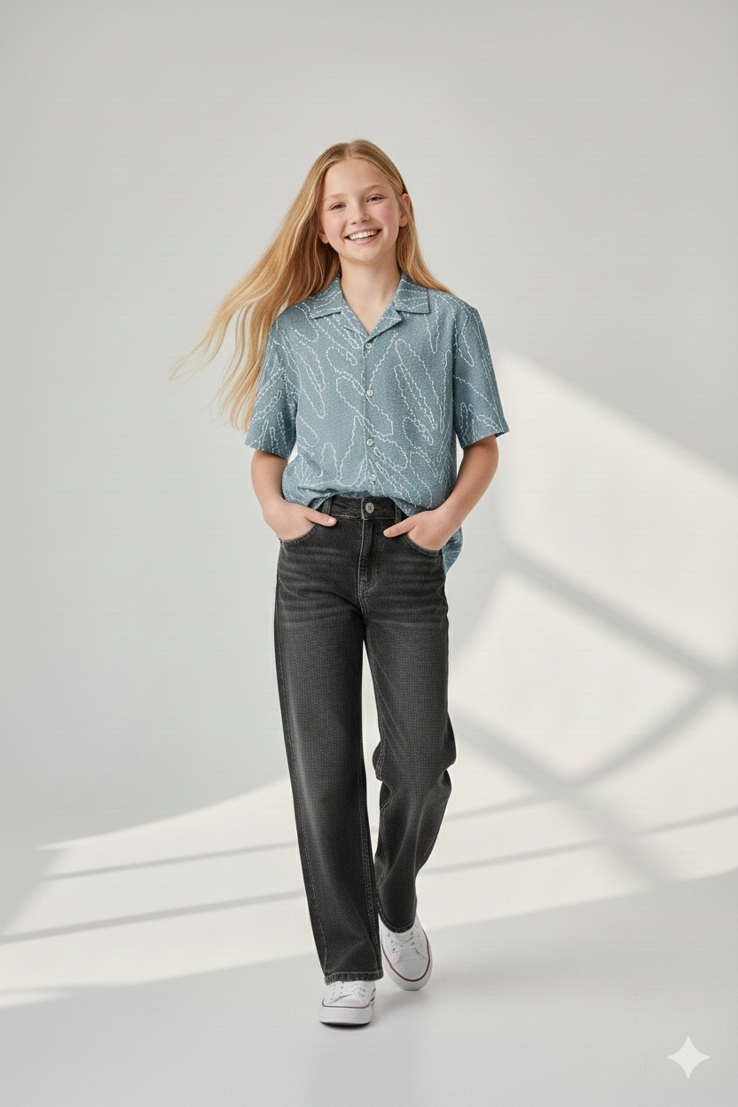 Jacquard Embroidered Shirt  | Onion Outfits