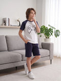 Boys 'Speed Demon' Graphic Long Sleeve T-Shirt and Red Jogger Set (Copy)